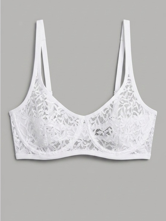 Natori Other - NWT Natori Portrait Lace Underwire Foam Sling Bra White 32D